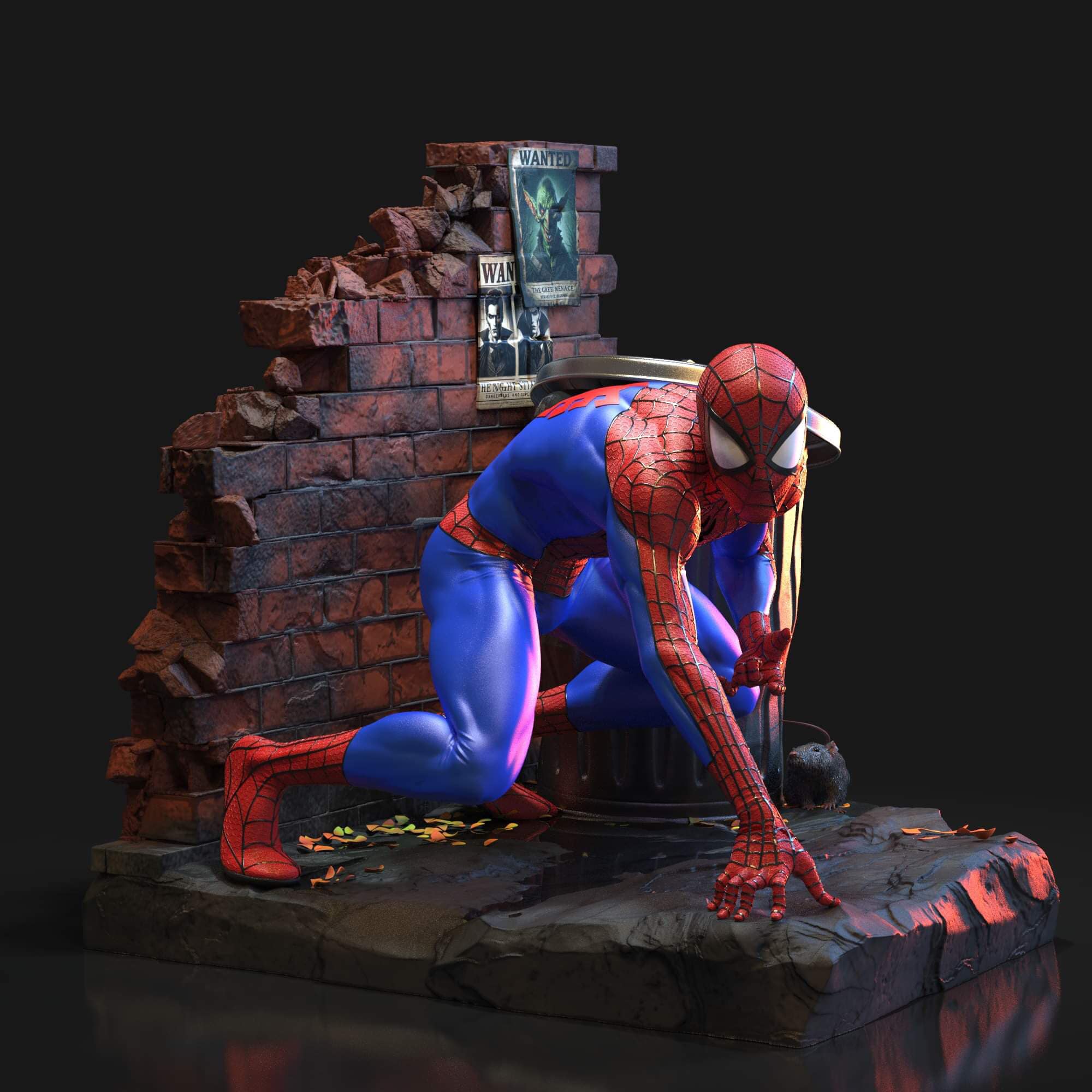 Spiderman Scale Custom Statue Unboxing Bros