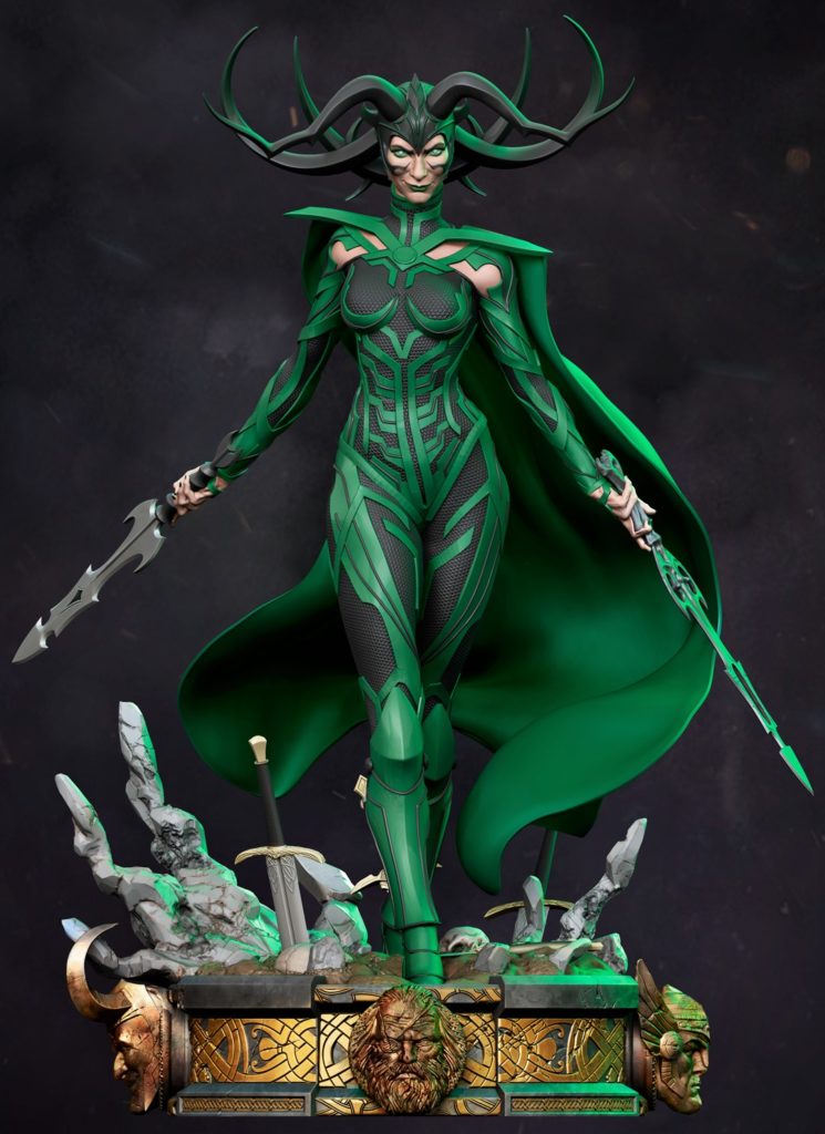 custom statue hela