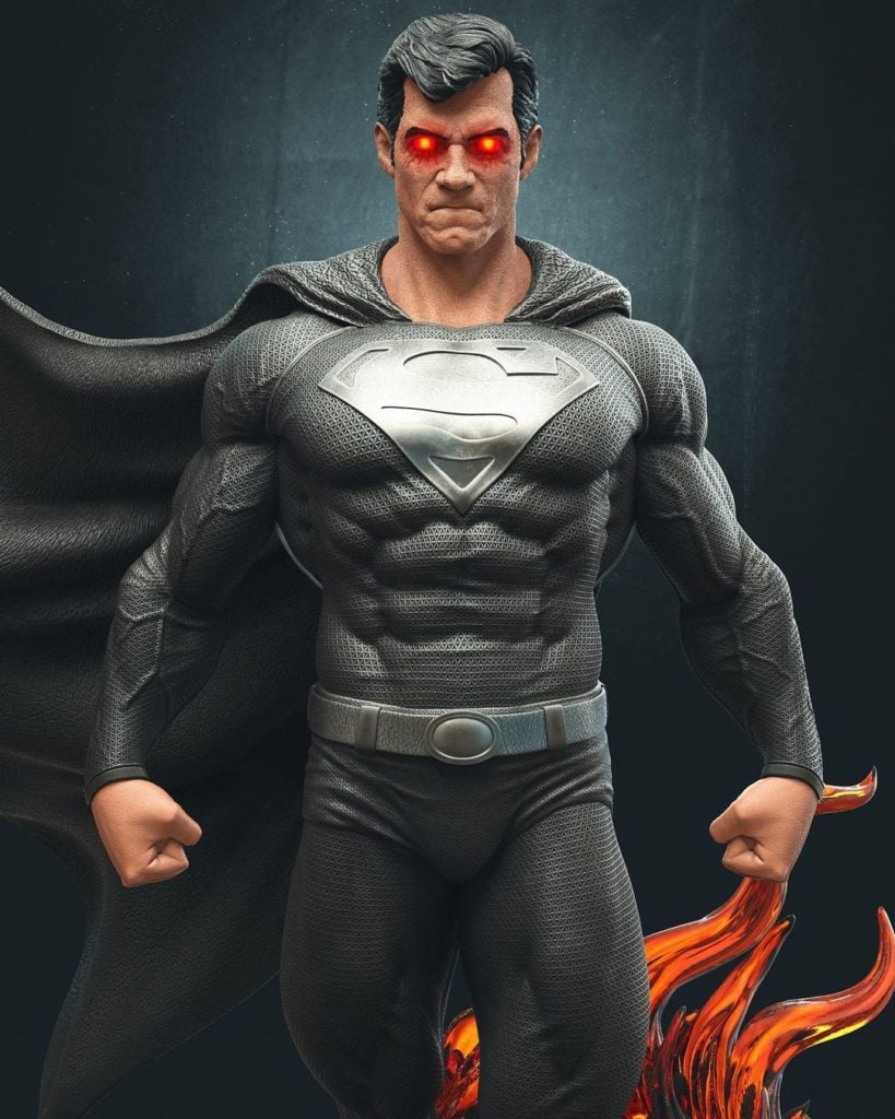 custom statue recovery suit superman