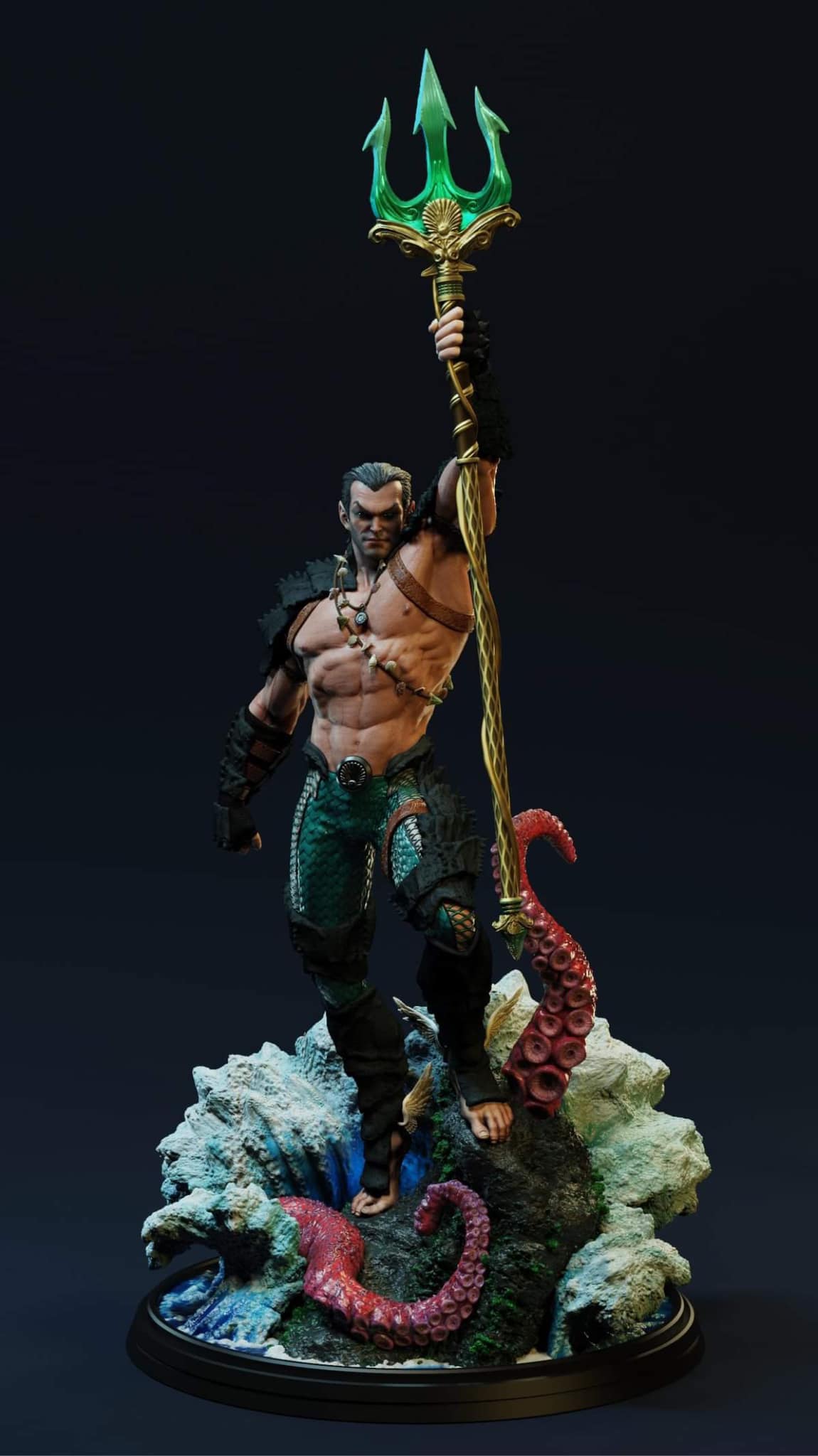 Namor 14 Scale Custom Statue - Unboxing Bros