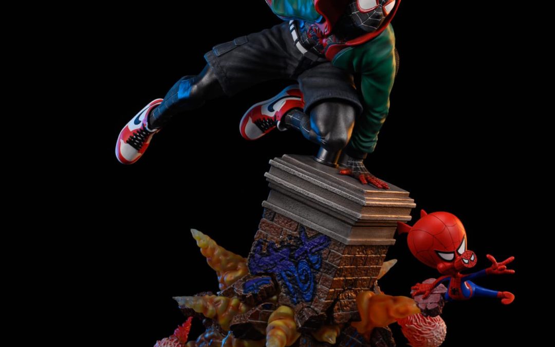 Miles Morales Spiderman Custom Statue Spiderverse Version