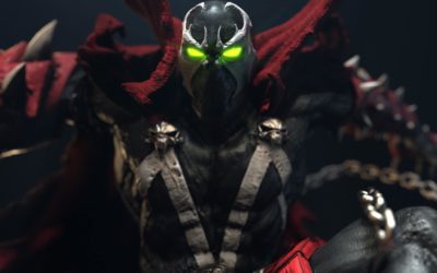 Spawn vs Cygor Custom Statue Diorama