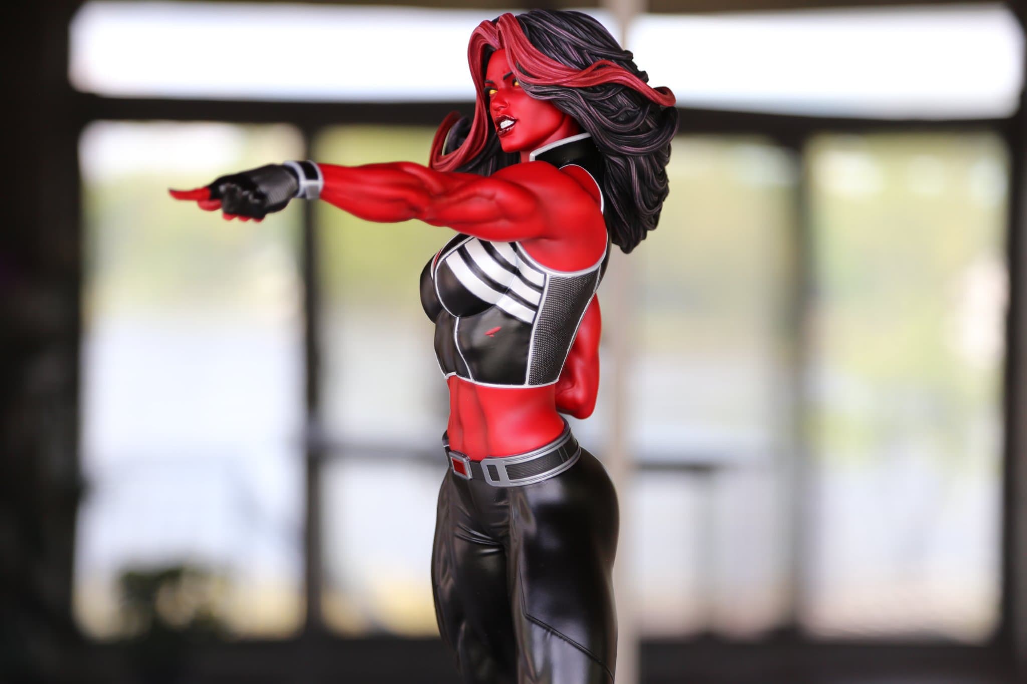 Red She Hulk 14 Scale Custom Statue Unboxing Bros