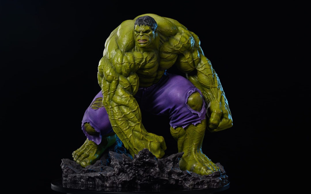 Deodato Hulk Green/Gray 1/4 Scale Custom Statue