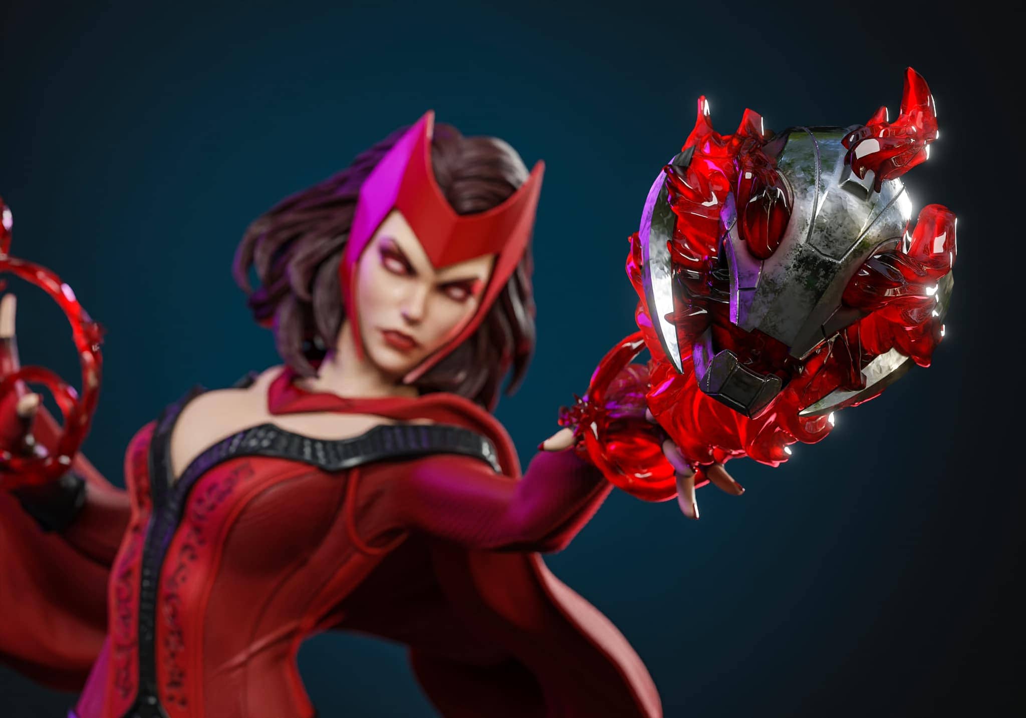 Scarlet Witch 1/4 Scale Custom Statue Not XM Studios (CANCELED)