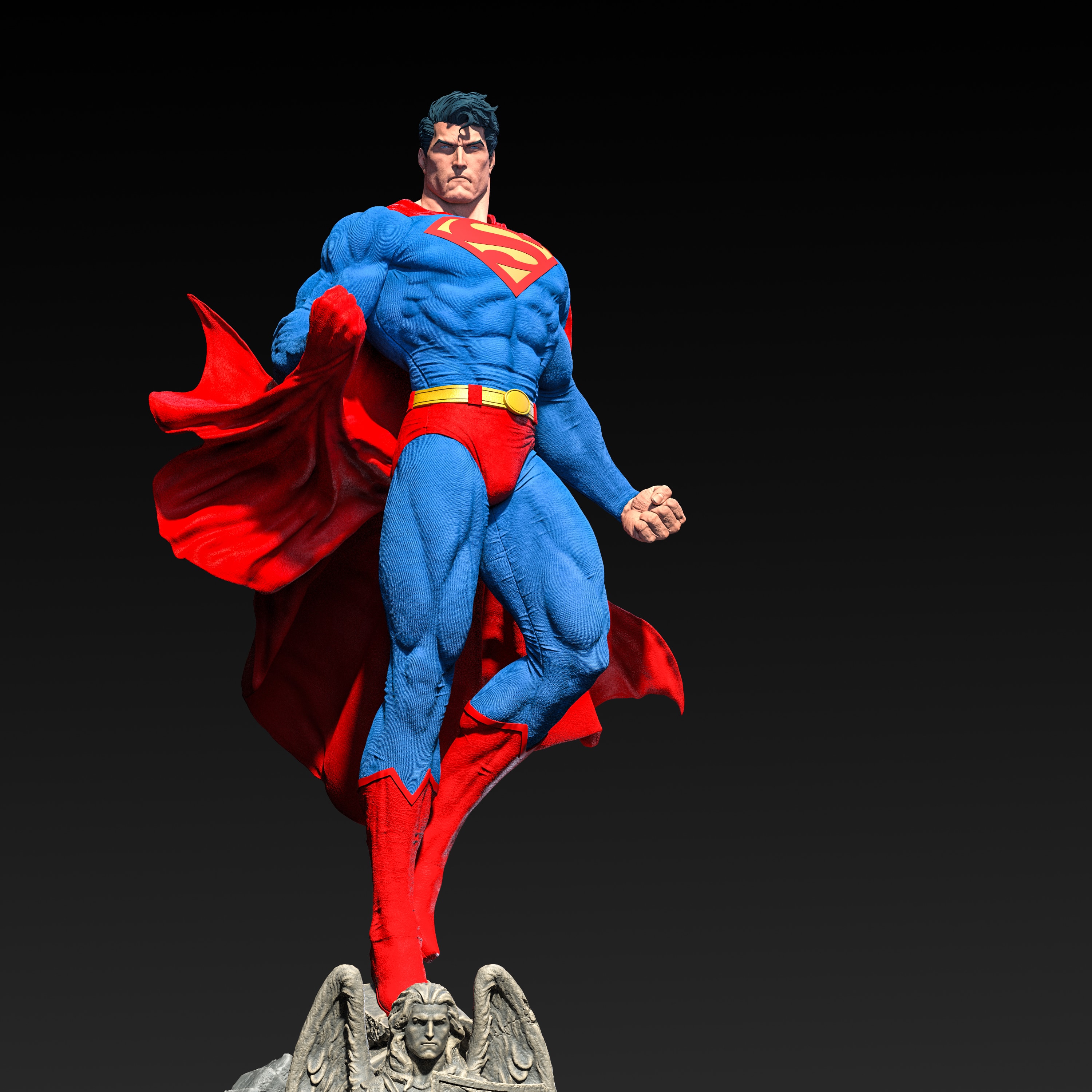 Jim Lee Superman 1/4 and 1/3 Scale Custom Statue - Unboxing Bros