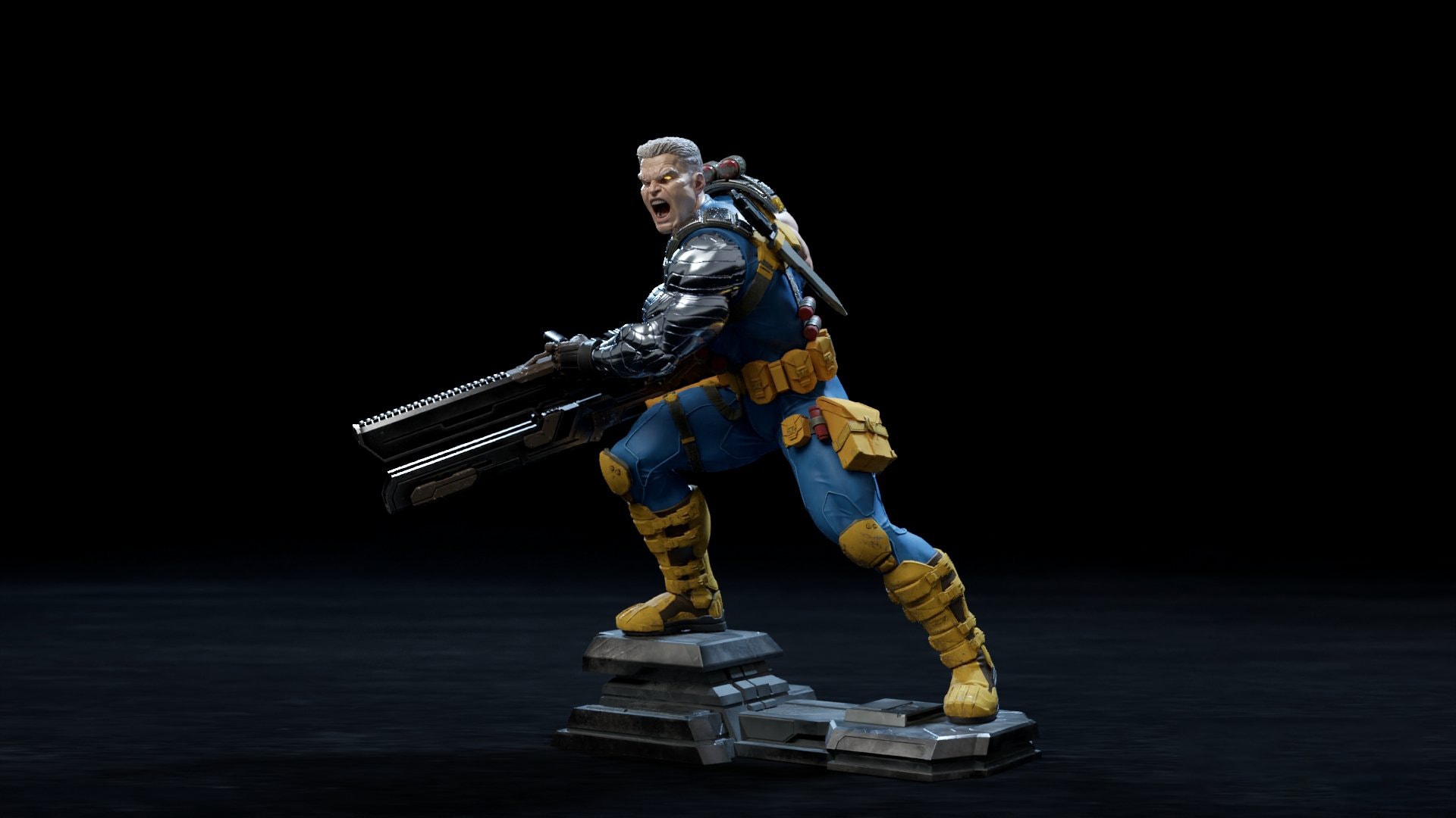 Cable 1/4 Scale Custom Statue – Not XM Studios