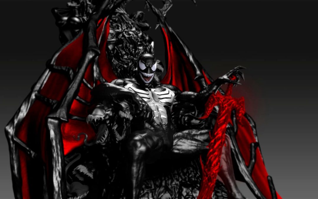 Venom on Throne 1/4 Scale Custom Statue