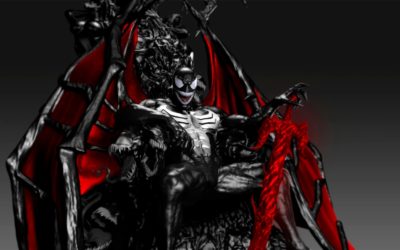 Venom on Throne 1/4 Scale Custom Statue