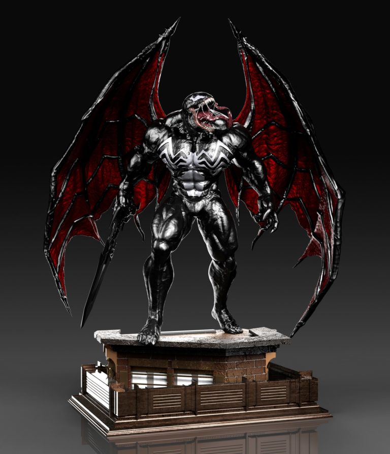 Winged Venom 1/4 Scale Custom Statue Unboxing Bros