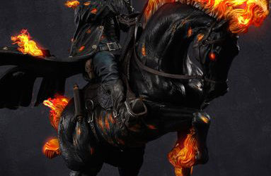 Cowboy Ghost Rider 1/4 Scale Custom Statue