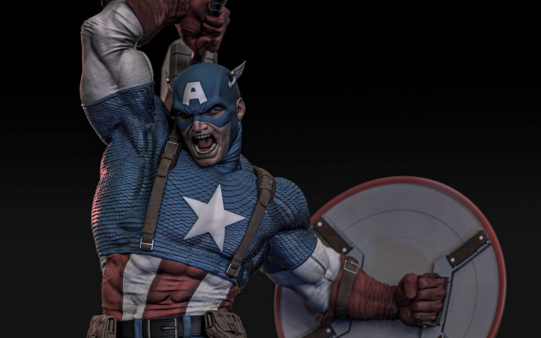 Captain America 1/4 Scale Custom Statue