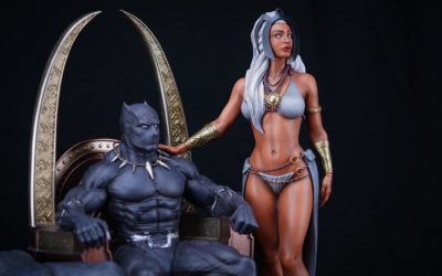 Black Panther on Throne 1/4 Scale Custom Statue