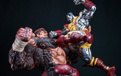 Colossus VS Juggernaut 1/4 Scale Custom Statue