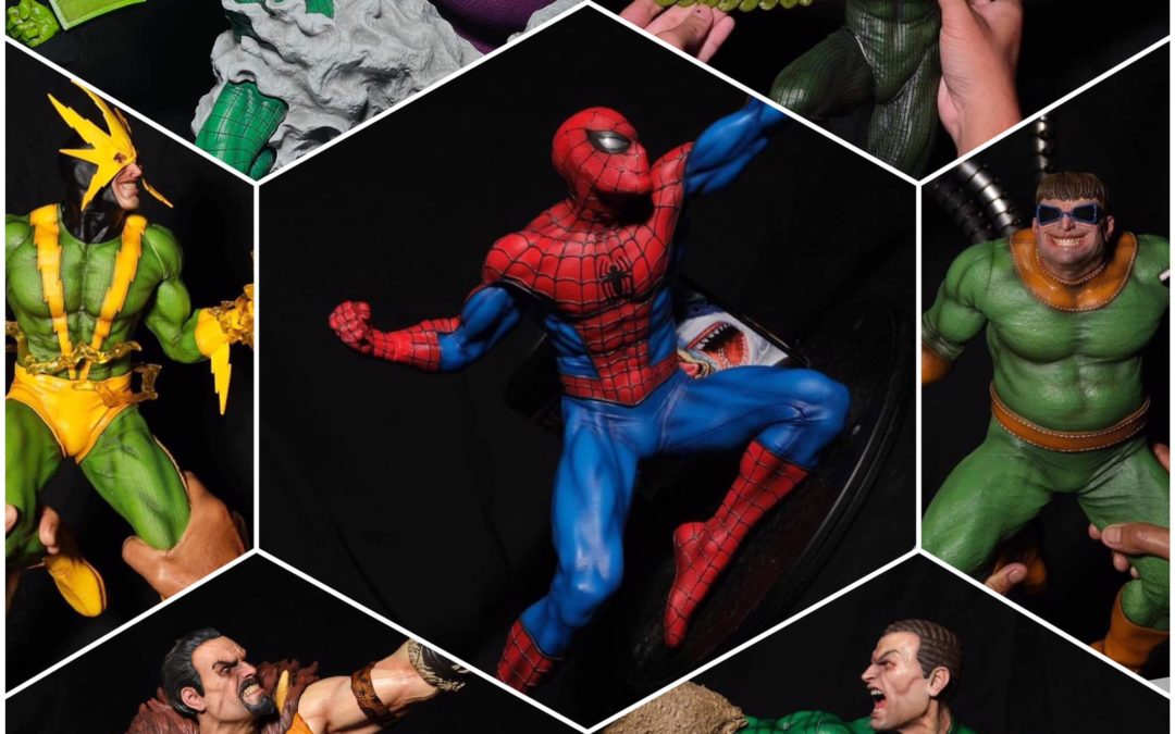 Spiderman VS Sinister Six Diorama 1/4 Scale Statue