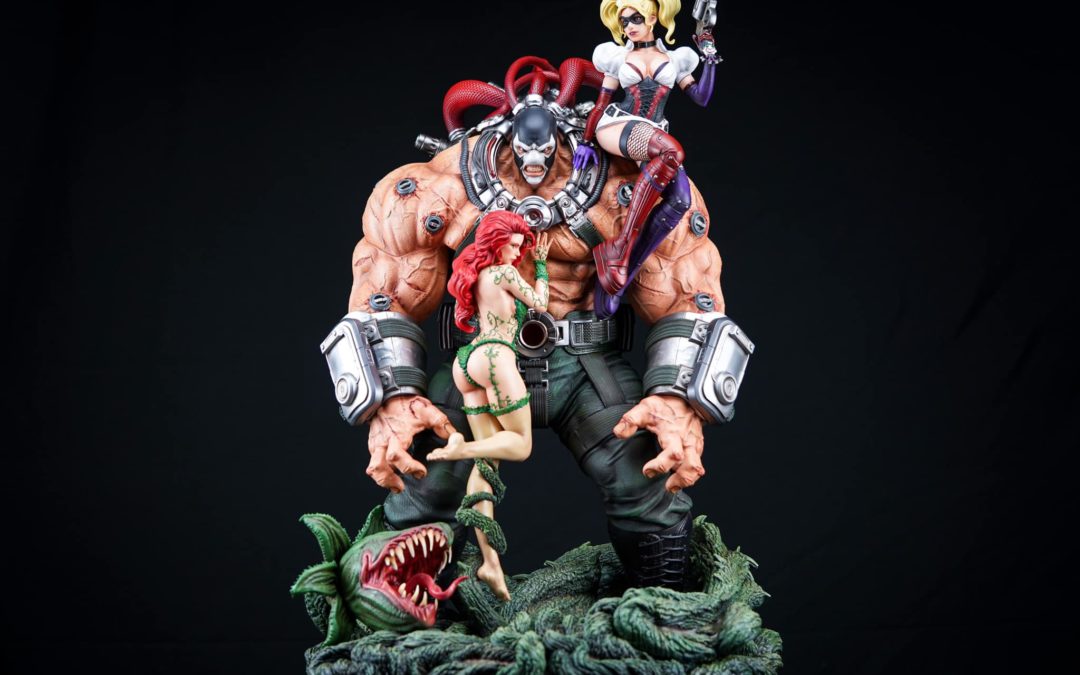 Bane, Harley Quinn & Poison Ivy 1/4 Scale Custom Statue (SOLDOUT)