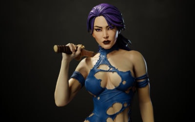 Psylocke OG/XForce/Savage Land 1/4 Scale Custom Statue