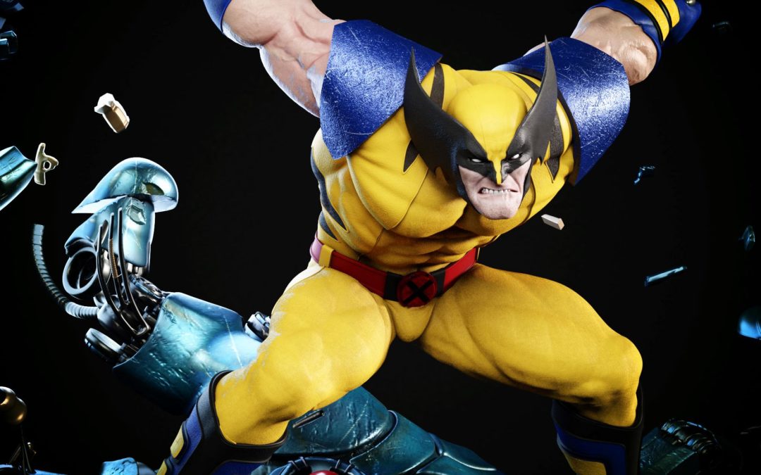 Wolverine vs Sentinel 1/4 Scale Custom Statue