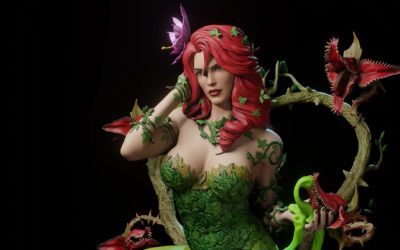 Poison Ivy on Throne 1/4 Scale Custom Statue