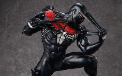 Symbiote Spiderman Transformation 1/4 Scale Custom Statue By Caleb Nefzen