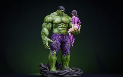 Hulk and Betty 1/4 Scale Custom Statue