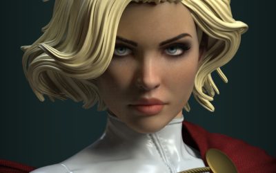 Power Girl 1/4 Scale Custom Statue