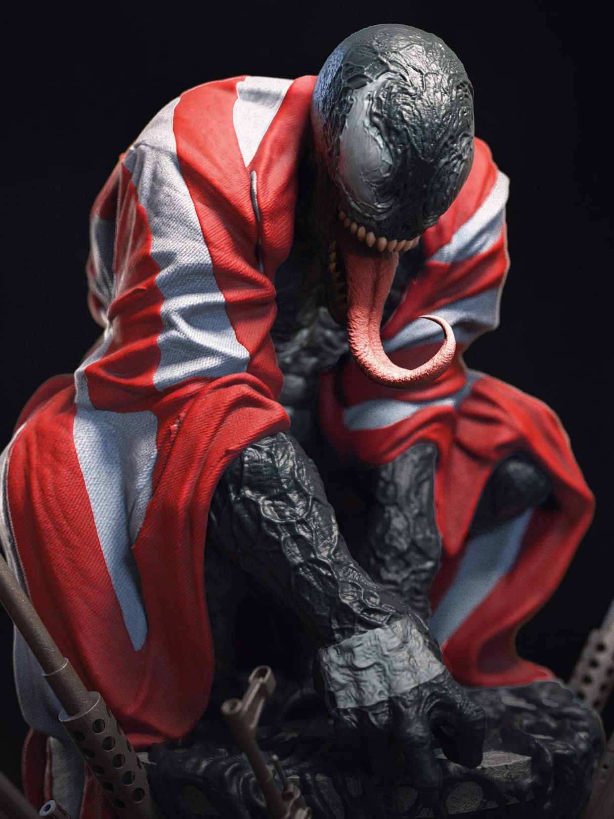 American Venom 1/4 Scale Custom Statue - Unboxing Bros