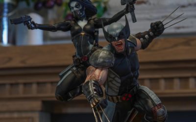 X-Force Wolverine and Domino 1/4 Scale Custom Statue