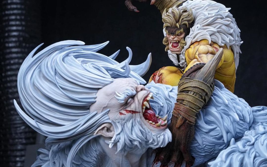 Sabretooth vs Wendigo 1/4 Scale Custom Statue