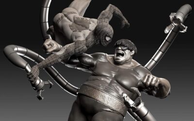 Spiderman vs Doc Ock 1/4 Scale Custom Statue