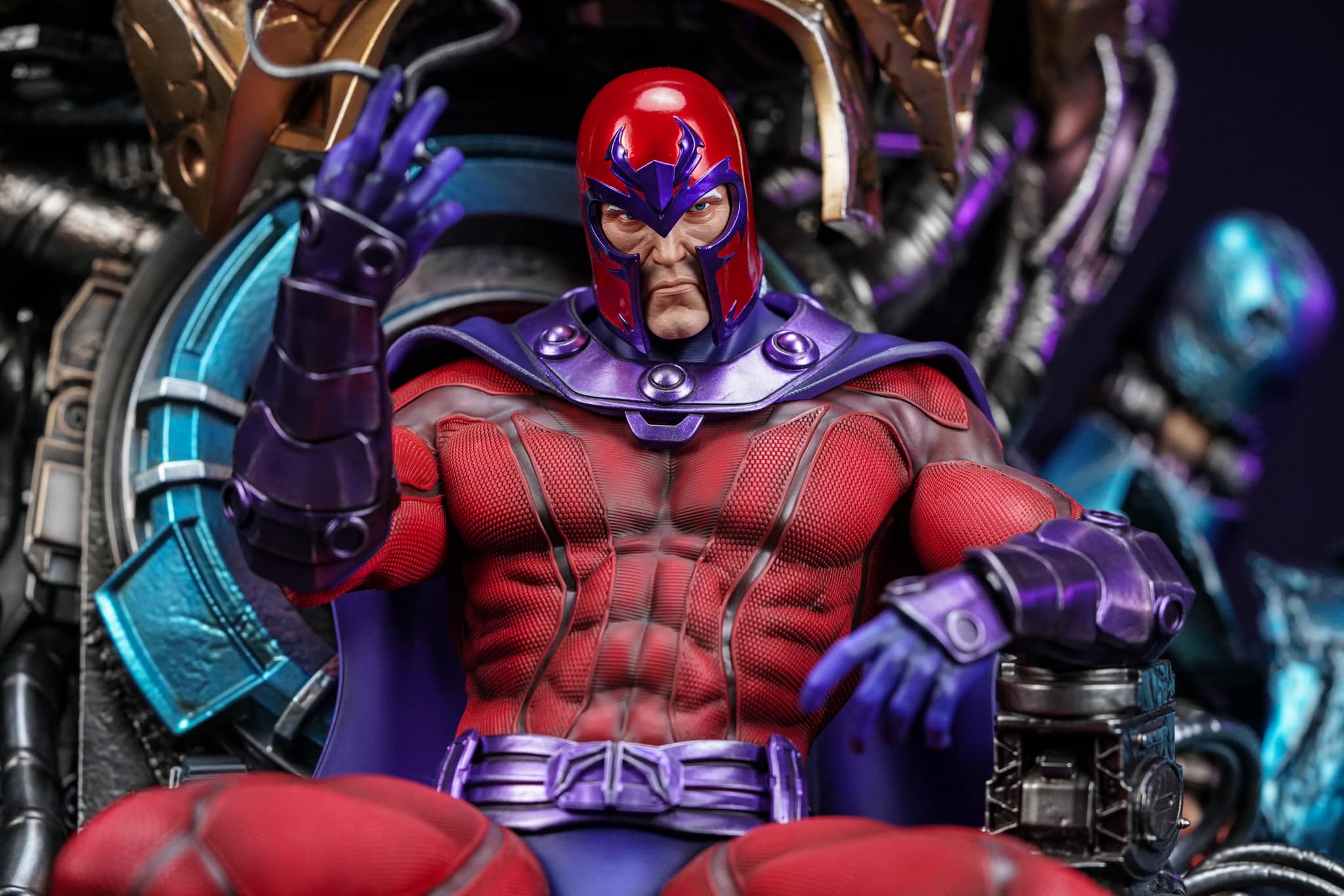 Magneto on Throne Caleb 1/4 Scale Custom Statue - Unboxing Bros