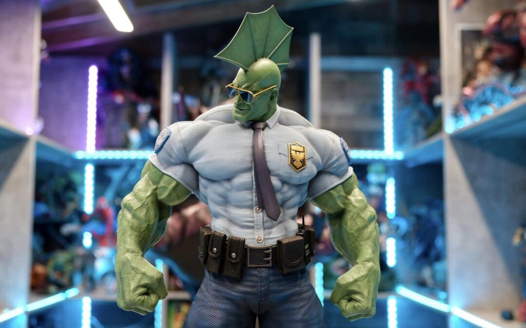 Savage Dragon 1/4 Scale Custom Statue