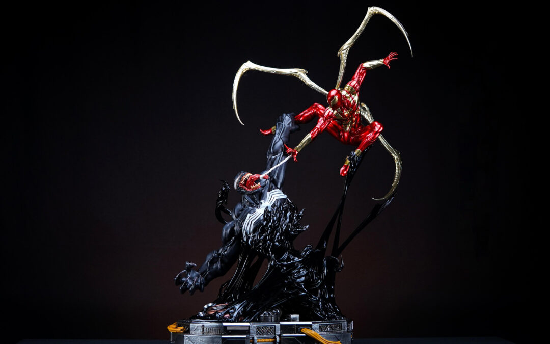 Iron Spiderman vs Venom 1/4 Scale Custom Statue