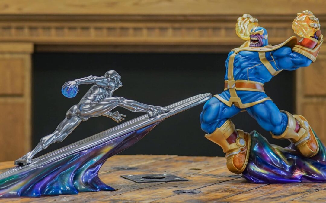 Thanos vs Silver Surfer 1/4 Scale Custom Statue