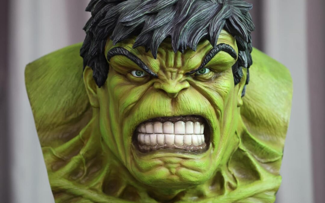 Hulk Life Size Bust Custom Statue