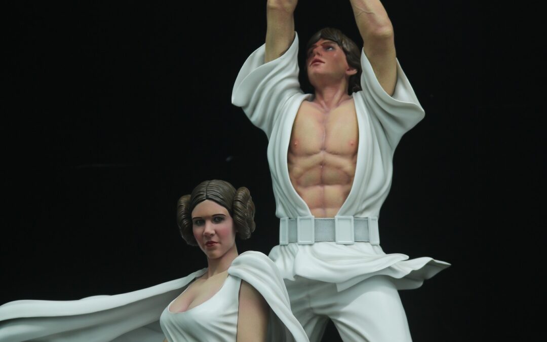 Luke and Leia 1/4 Scale Custom Statue
