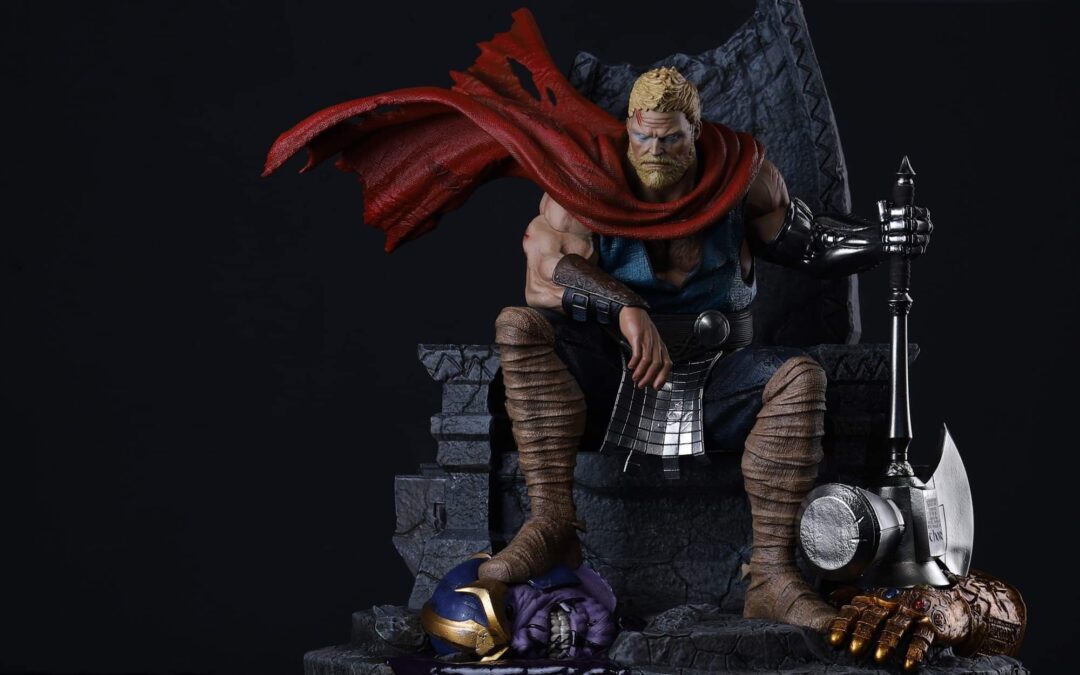 Unworthy Thor On Throne 1/4 Scale Custom Statue