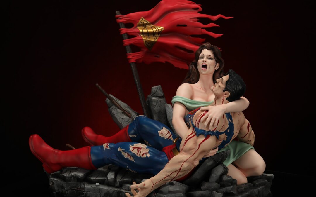 Death of Superman 1/4 Scale Custom Statue Diorama