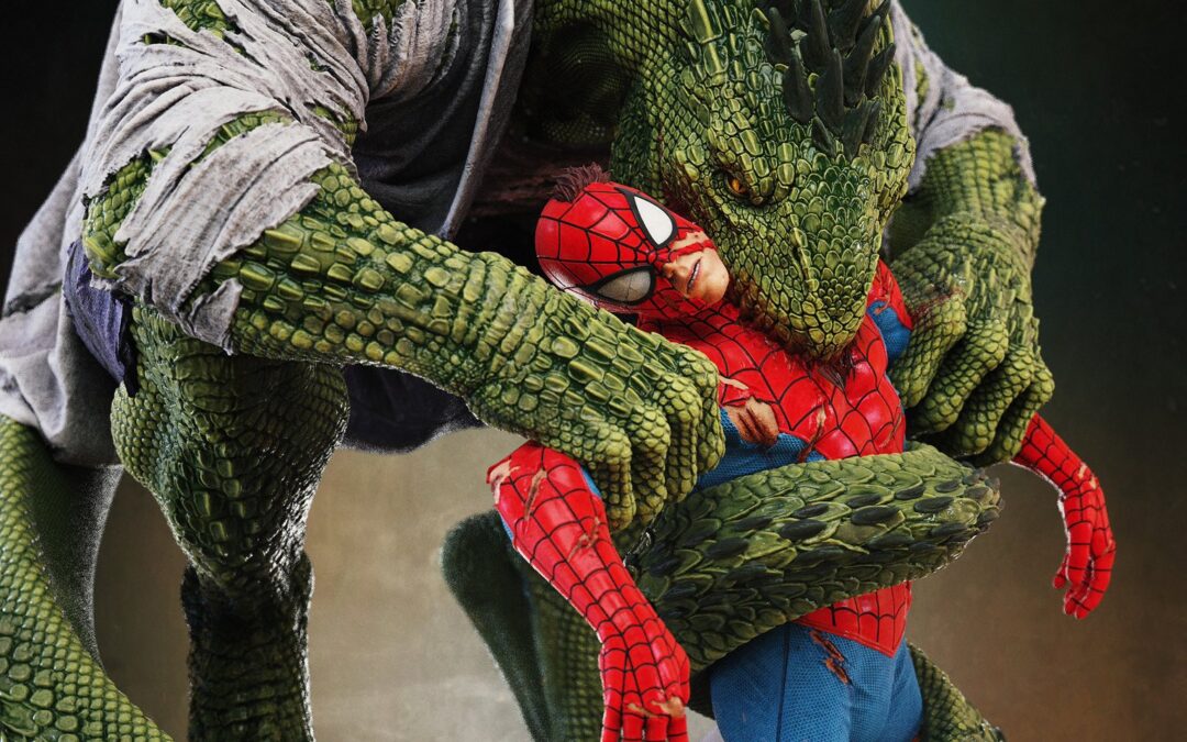 Lizard vs Spiderman 1/4 Scale Custom Statue