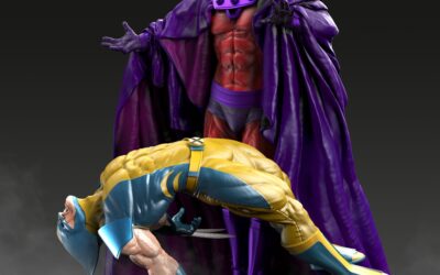 Magneto vs Wolverine Caleb 1/4 Scale Custom Statue
