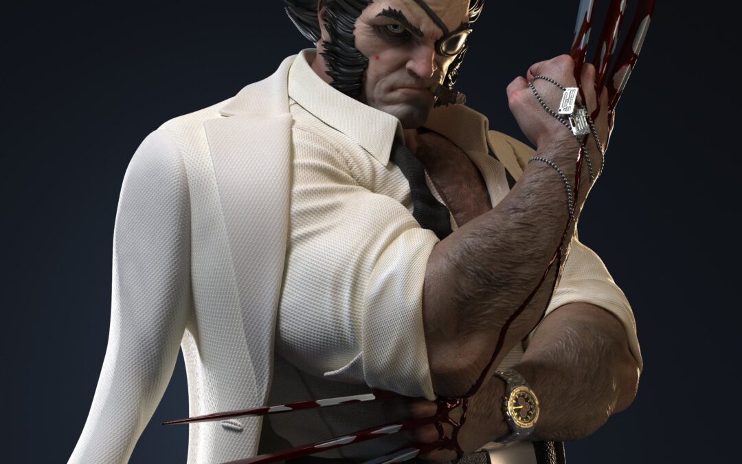 Wolverine Patch 1/4 Scale Custom Statue