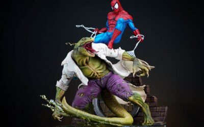 SpiderMan vs Lizard 1/4 Scale Custom Statue