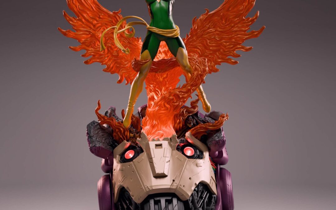 Dark Phoenix vs Sentinel 1/4 Scale Custom Statue